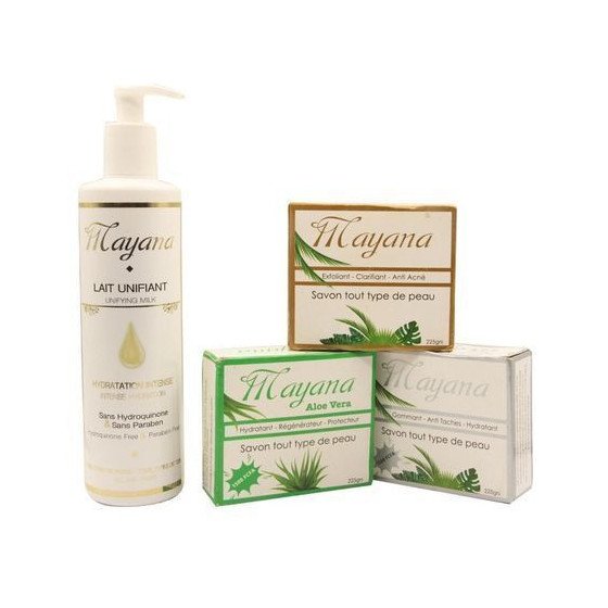 Gamme Mayana 4 in 1 - Lait + 3 Savons