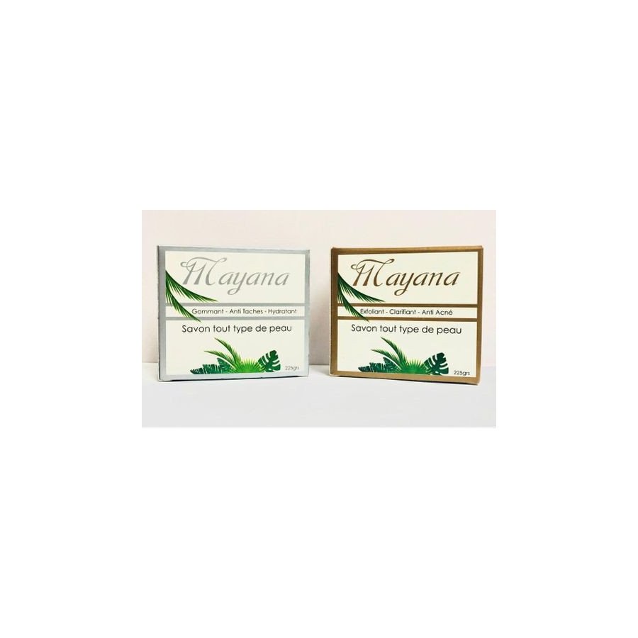 Pack deux savon Mayana - Gommant / Anti-Acné - 2 x 225gr