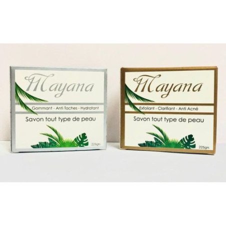 Pack deux savon Mayana - Gommant / Anti-Acné - 2 x 225gr